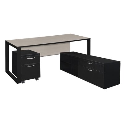 Mireya L Shape Executive Desk Ebern Designs Size 30 H X 66 W X 75