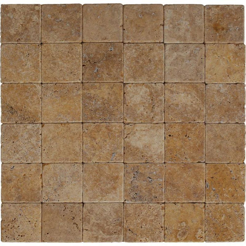Tile Mosaic Depot 4 X 4 Travertine Marble Look Wall Floor Tile Wayfair