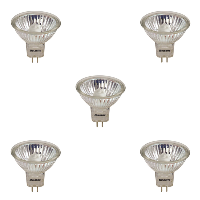 Bulbrite Industries 50 Watt 50 Watt Equivalent Mr16 Halogen Dimmable Light Bulb 2900k Gu5 3 Bi Pin Base Wayfair