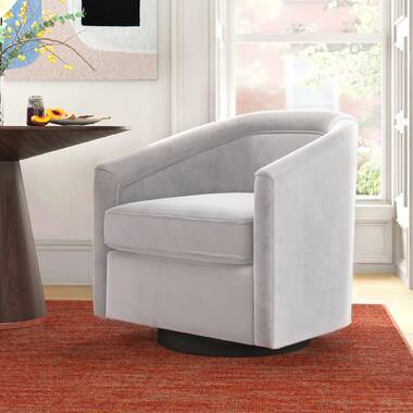 martha stewart amber swivel barrel chair