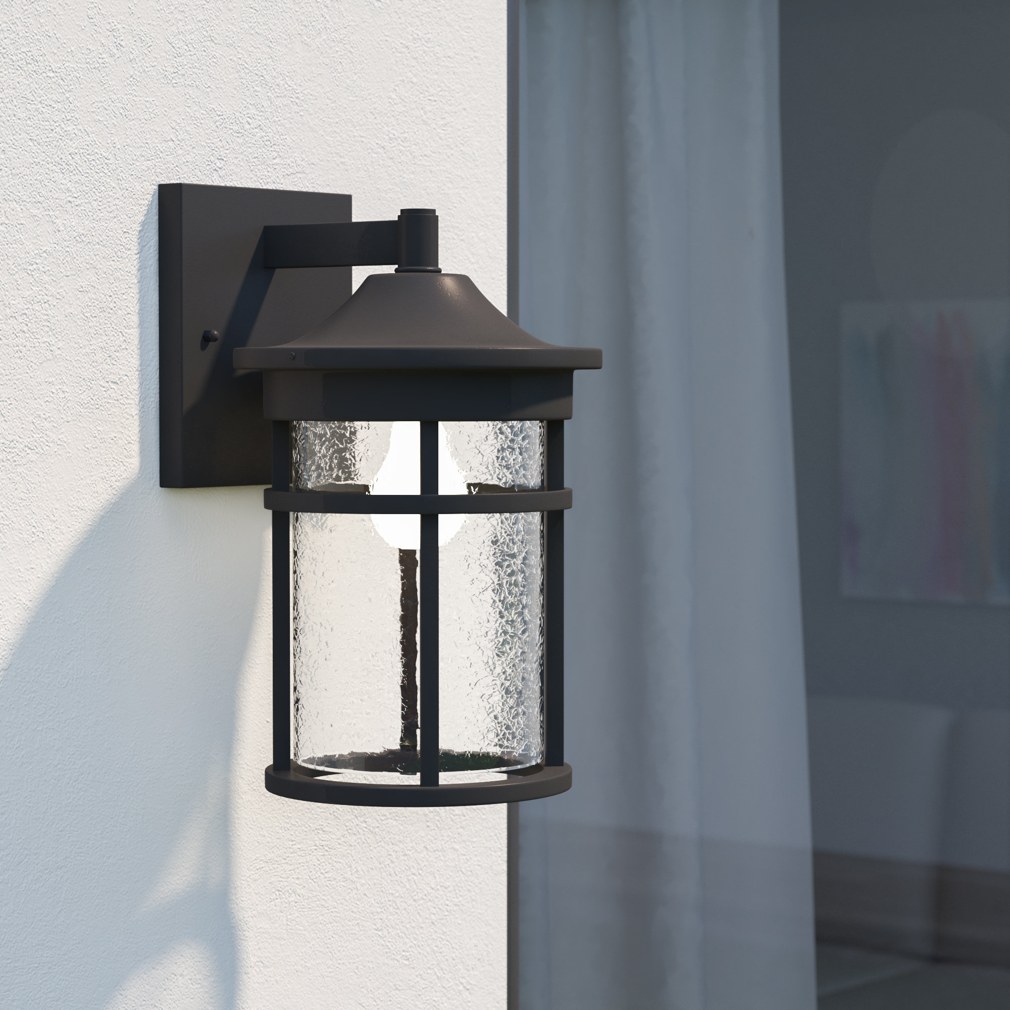Latitude Run Ilene 1 Bulb Outdoor Wall Lantern Reviews Wayfair