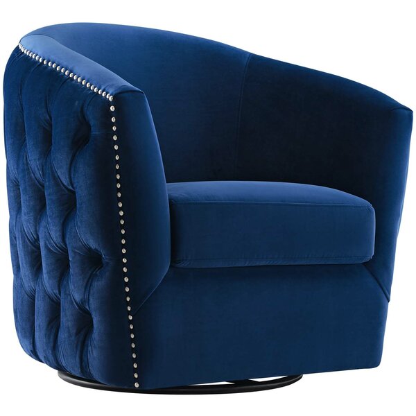 blue swivel chair living room