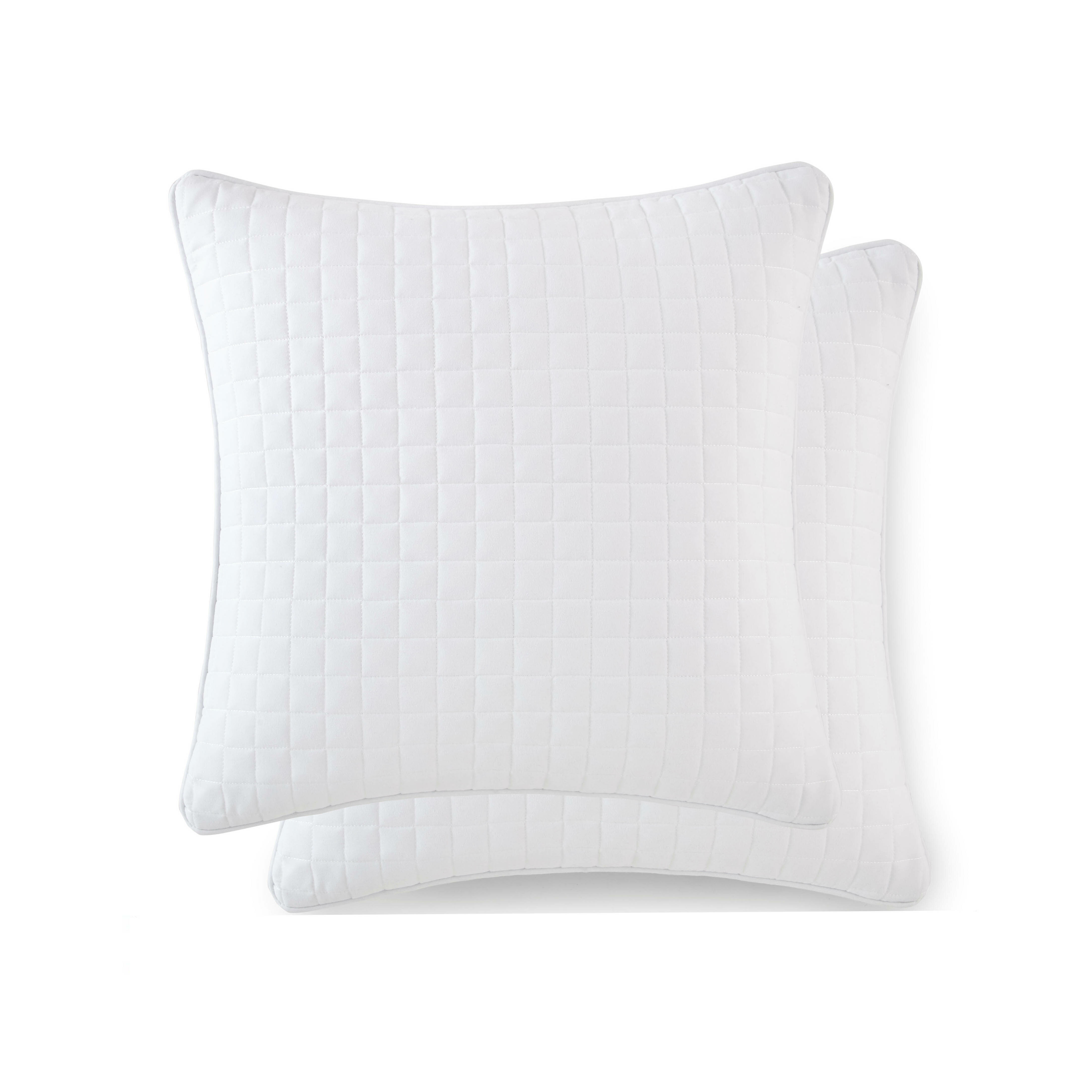 large white euro pillows