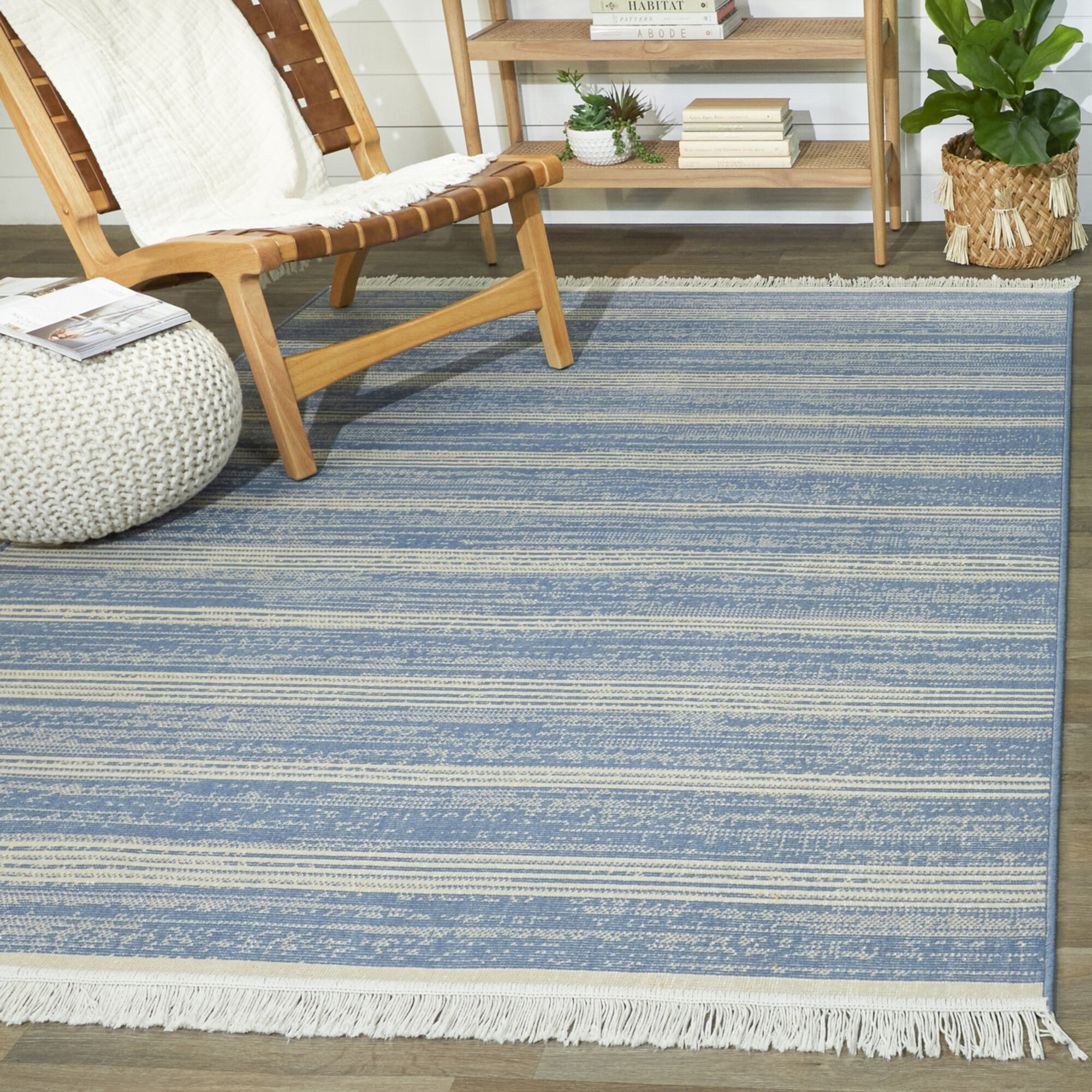 Longshore Tides Kilie Striped Recycled Area Rug Wayfair