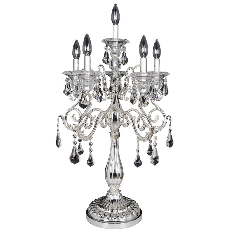wayfair silver table lamps