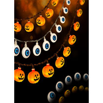 Yard Red House Halloween Eyeball String Lights Halloween Decoration Cute Scary with 30 LED Eyeballs，Waterproof 8 Modes Twinkle Lights，Halloween Indoor/Outdoor for Party Garden Decorations