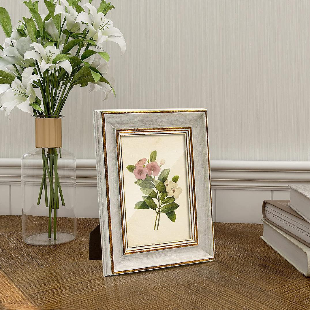 Vintage Picture Frame 4x6 Antique Tabletop Wall Hanging Photo Frame