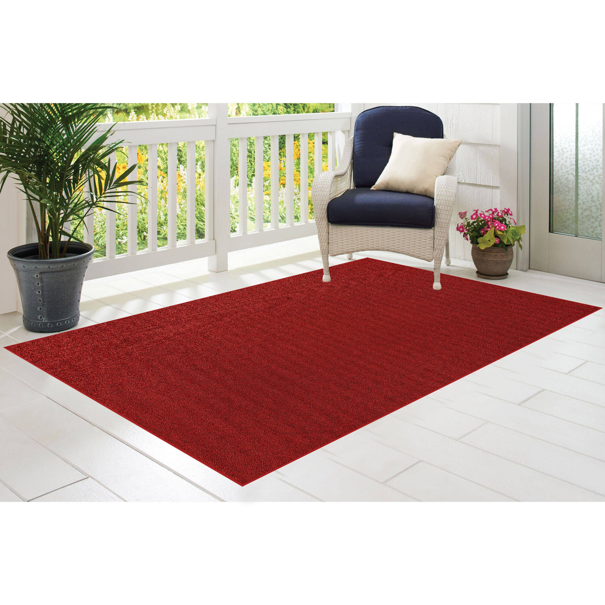 Ambient Rugs Square 6 X 6 Red Outdoor Area Rug Wayfair