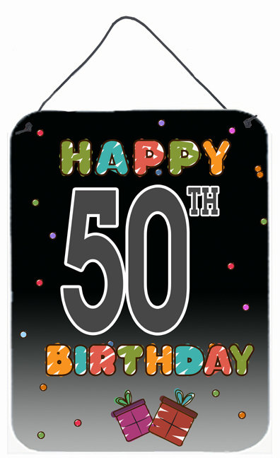 Caroline S Treasures Happy 50th Birthday By Denny Knight Textual Art Plaque Wayfair A collection of beautiful birthday wishes, warm greetings, sweet happy birthday congratulations and amazing images with greeting words. happy 50th birthday by denny knight textual art plaque