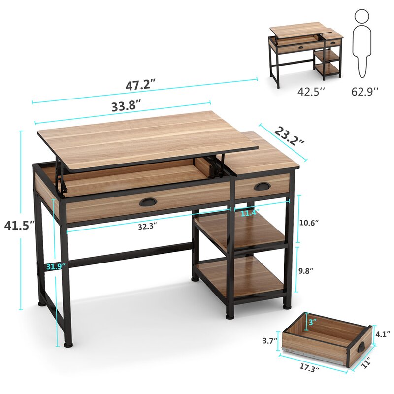 Williston Forge Maxwell Computer Desk Wayfair