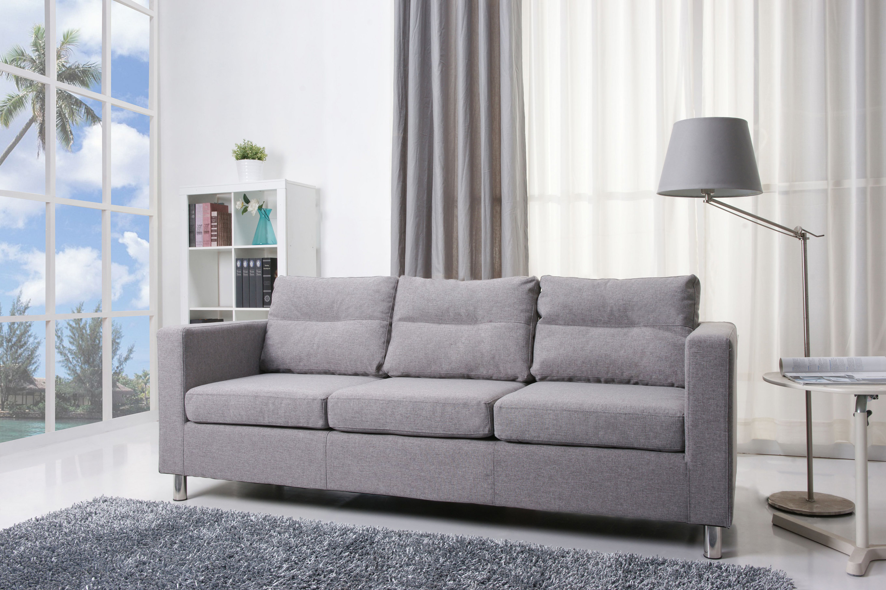 Wade Logan Clarence 79 13 W Square Arm Sofa Reviews Wayfair Wade Logan Clarence 79 13 W Square Arm