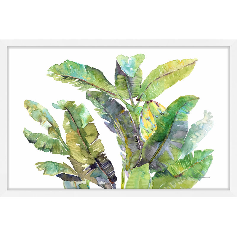 Mistana Banana Leaves Top Framed Watercolor Painting Print Wayfair