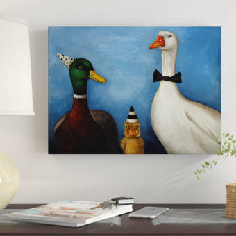 Winston Porter Duck Duck Goose Acrylic Painting Print On Wrapped Canvas Wayfair