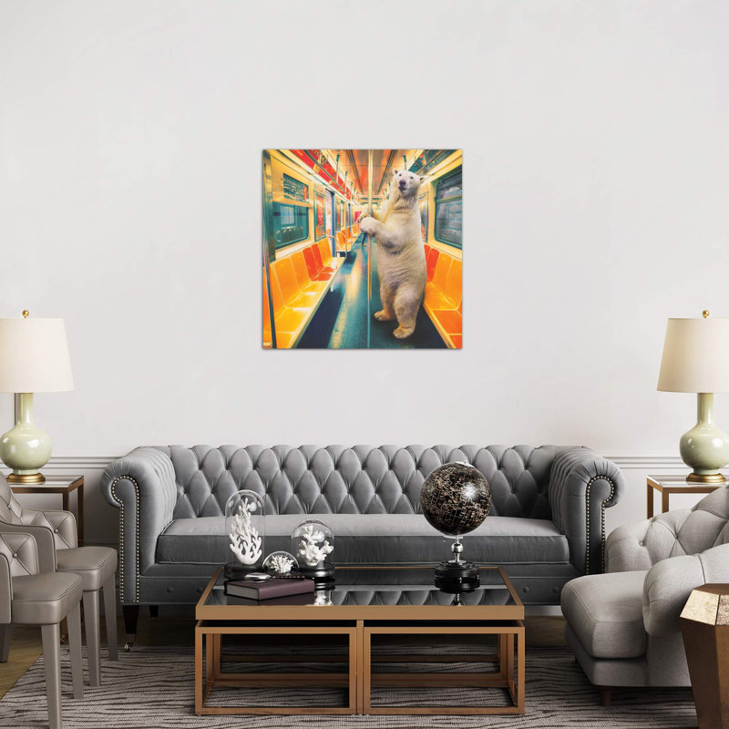 East Urban Home Polar Express Subway Graphic Art Print On Wrapped Canvas Wayfair Co Uk
