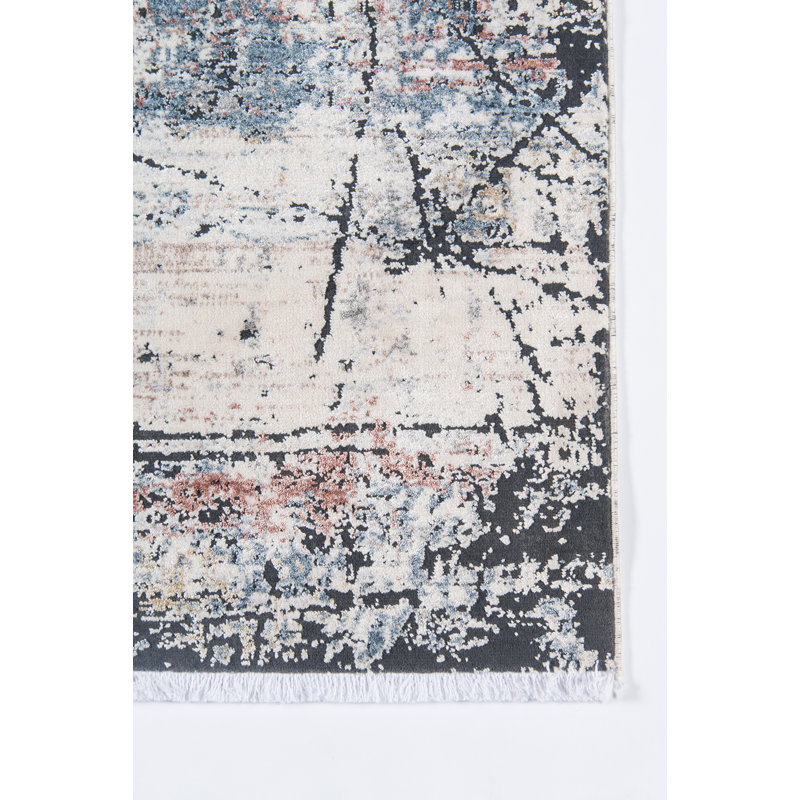 17 Stories Minor Power Loom Gray Rug Wayfair