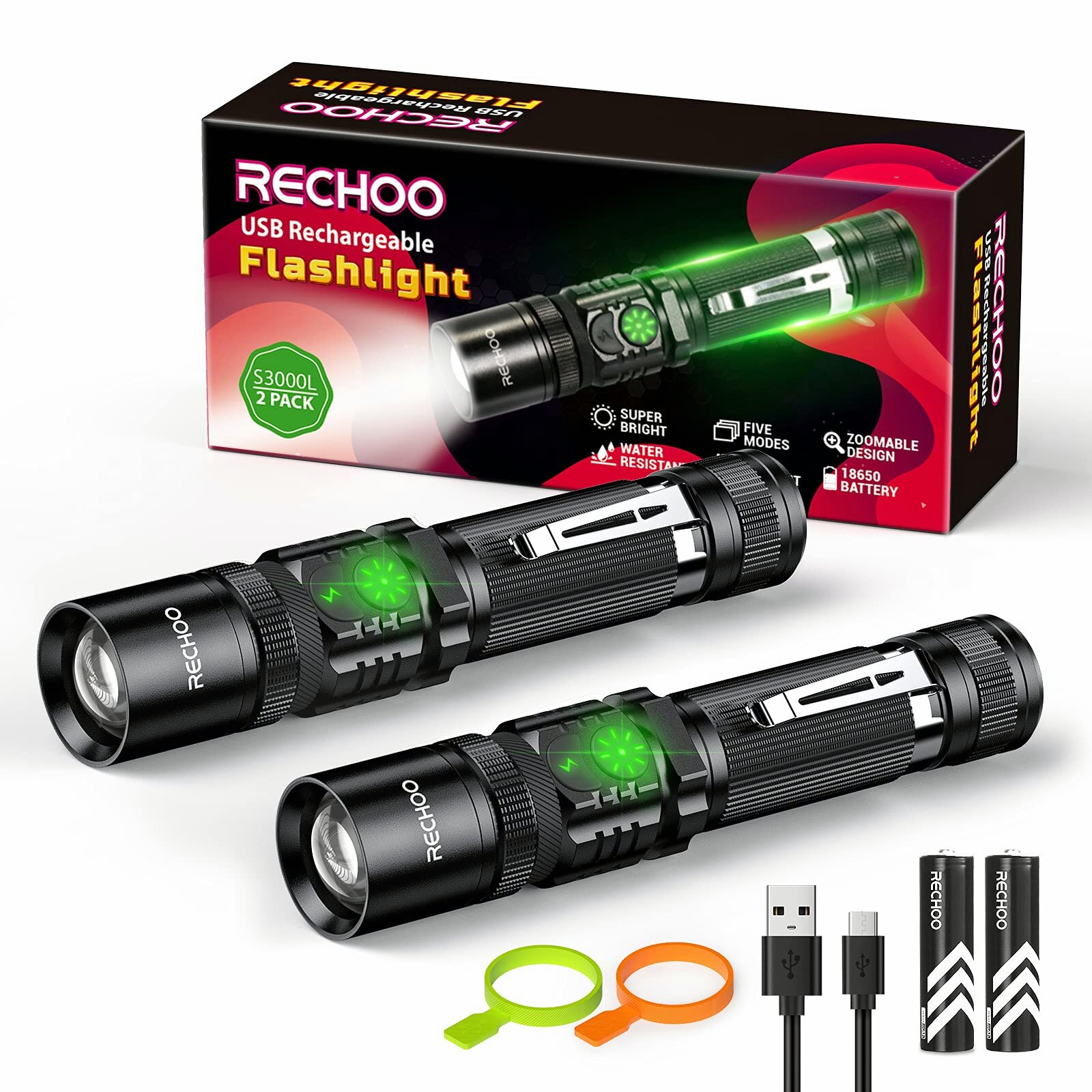 Everyday Flashlights Emergency Zoomable Best Camping LETMY Tactical Flashlight 5 Modes 4 PACK - High Lumens Hiking Waterproof Handheld LED Torch Flashlight