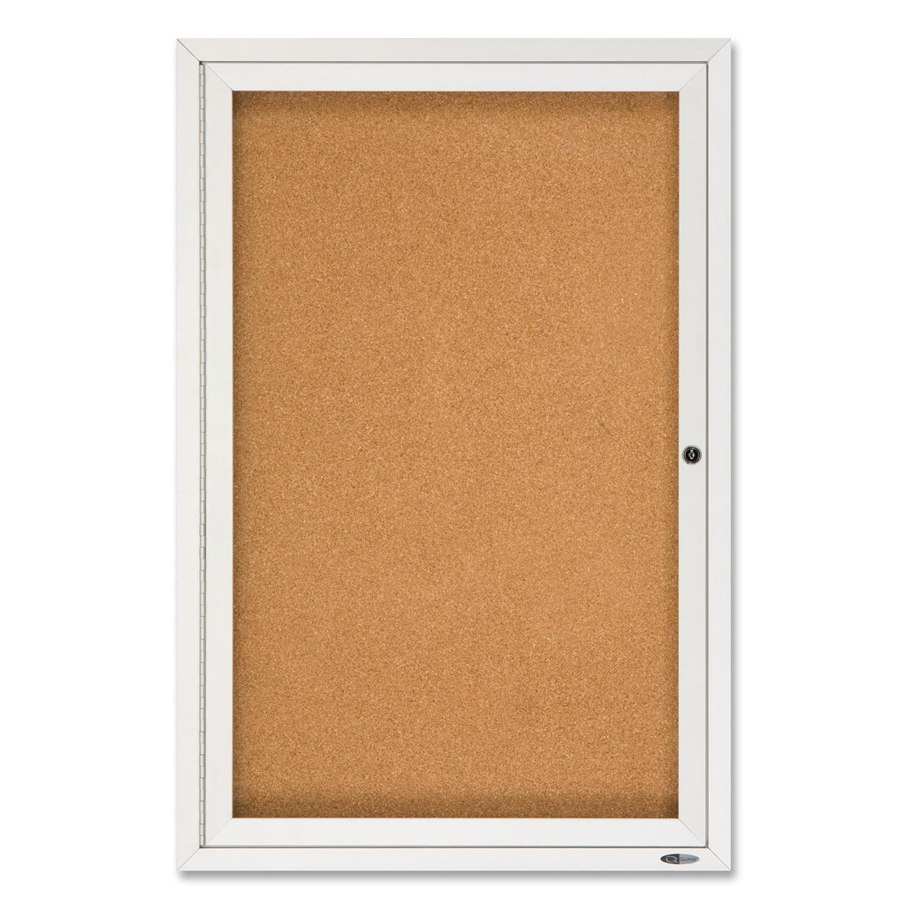 Quartet Enclosed Wall Mounted Bulletin Board, 36" x 24" Wayfair