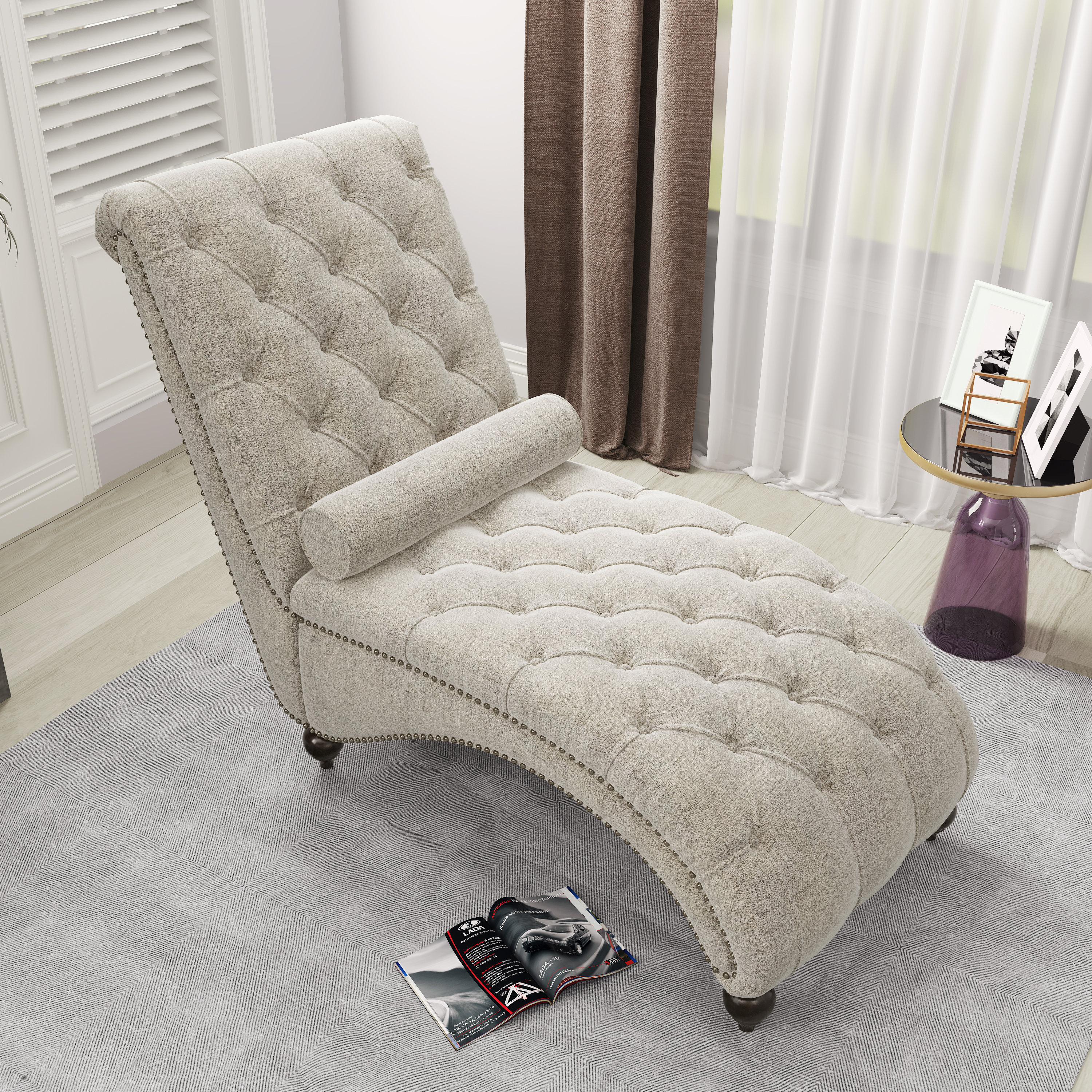 tufted lounge