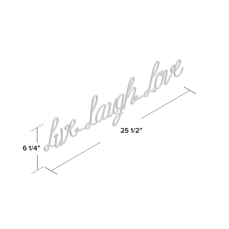 Winston Porter Live Laugh Love Metal Wall Decor Reviews Wayfair