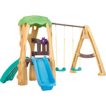 Step2 Naturally Playful Playhouse Climber Swing Set