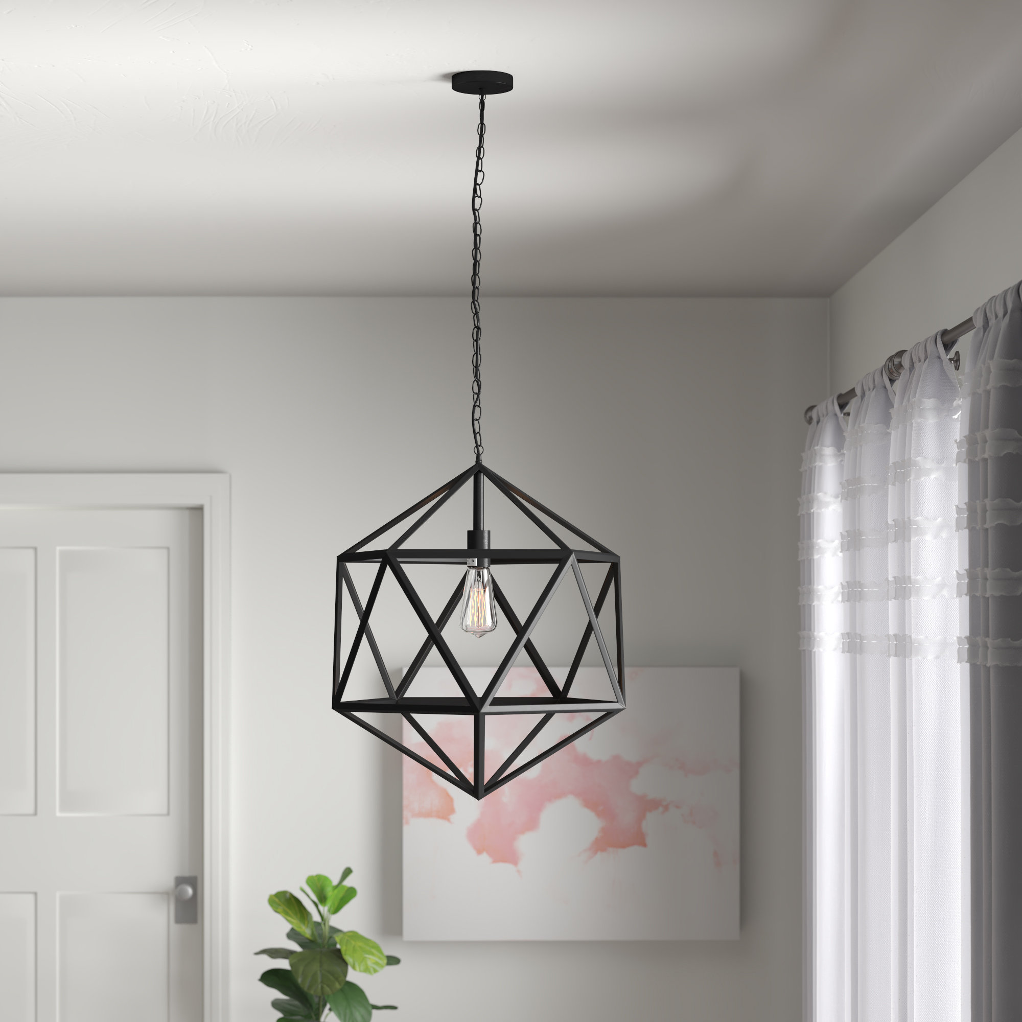Mack Milo Arda 1 Light Single Geometric Pendant Reviews Wayfair