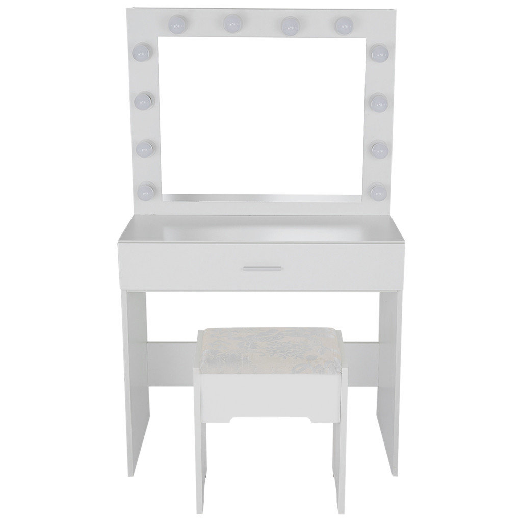Latitude Run Cartan Vanity Set With Stool And Mirror Reviews Wayfair