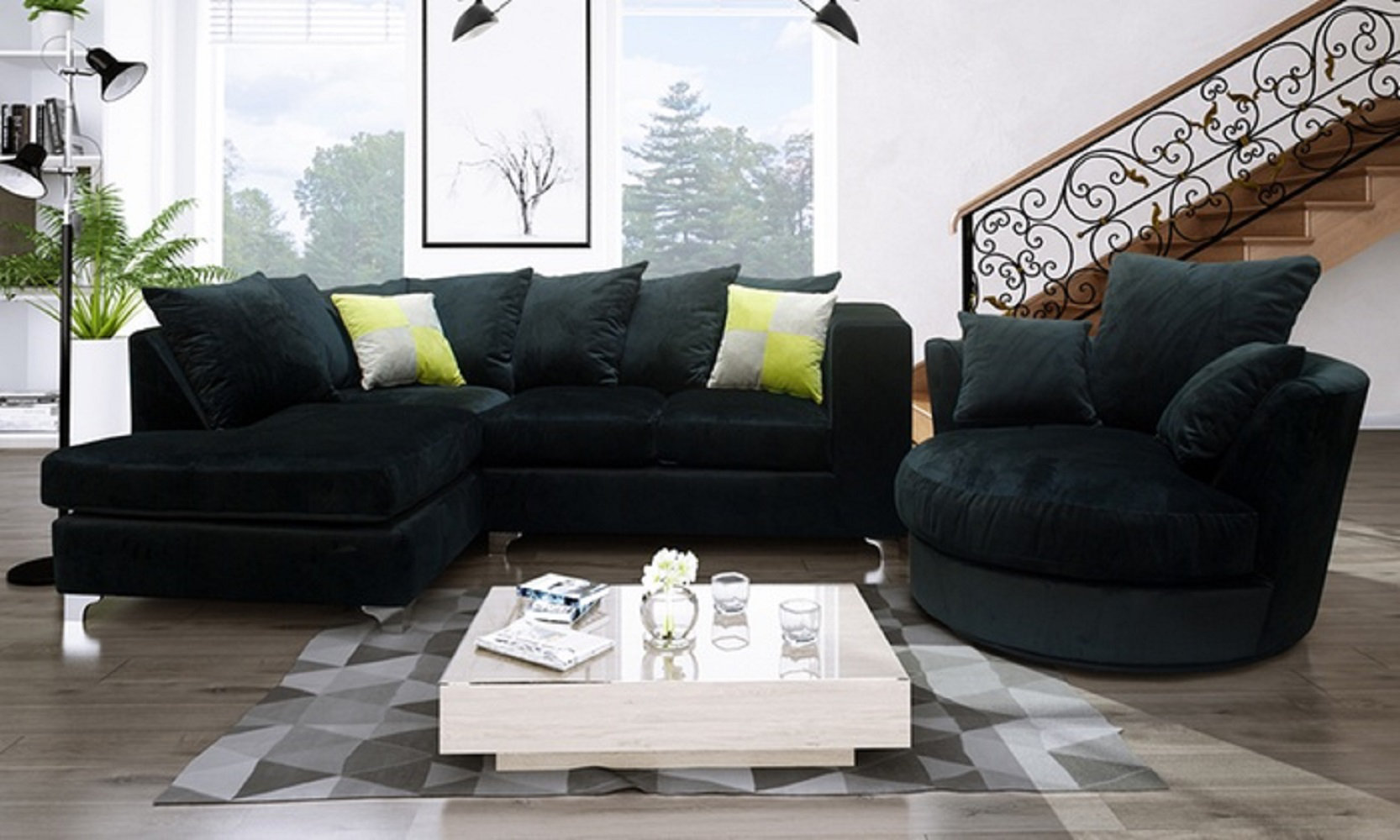 Fairmont Park Fremantle Corner Sofa With Swivel Chair Wayfair.co.uk