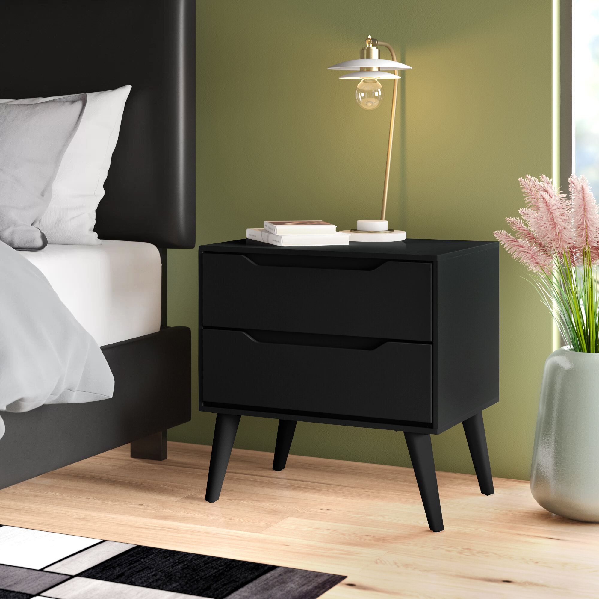 Aubree 2 Drawer Nightstand Reviews Allmodern