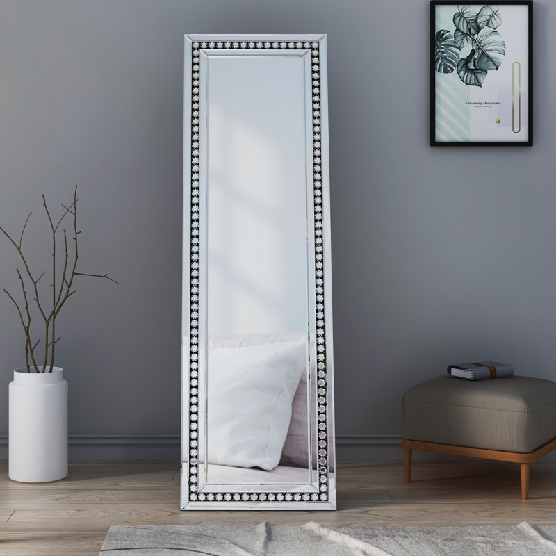 Everly Quinn Loren Glam Beveled Full Length Mirror Wayfair
