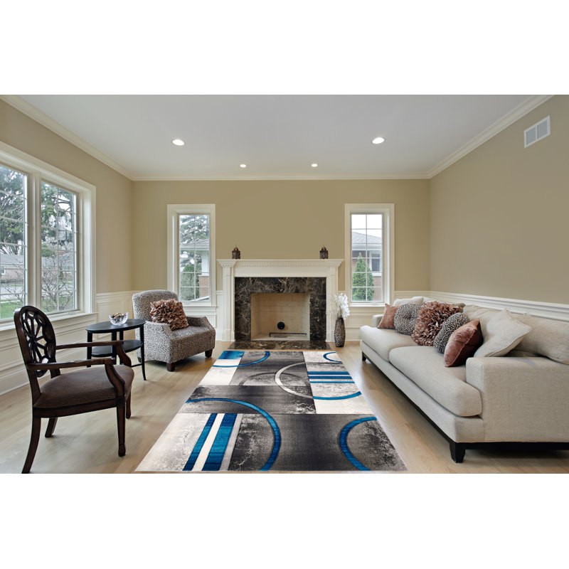 Orren Ellis Sears Gray Turquoise Area Rug Reviews Wayfair Sears Gray Turquoise Area Rug