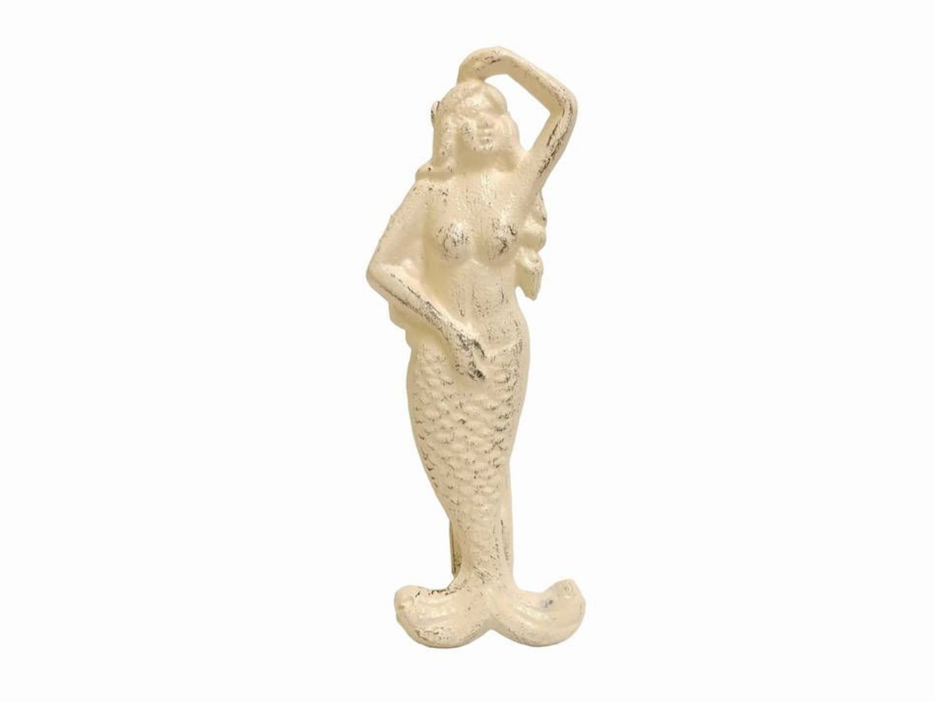 Handcrafted Nautical Decor Aged Cast Iron Mermaid Door Knocker