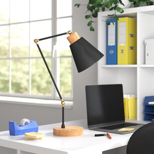 Moderne Stil LED Tischlampe Schreibtischlampe Nachttischlampe Dimmbar aus Holz 
