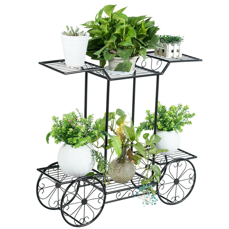 Verris Garden Cart Flower Decor Plant Stand Wayfair
