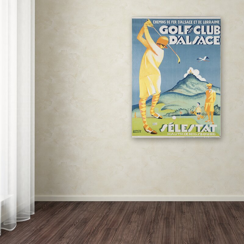 Trademark Art Alsace Golf Wall Art On Wrapped Canvas Wayfair