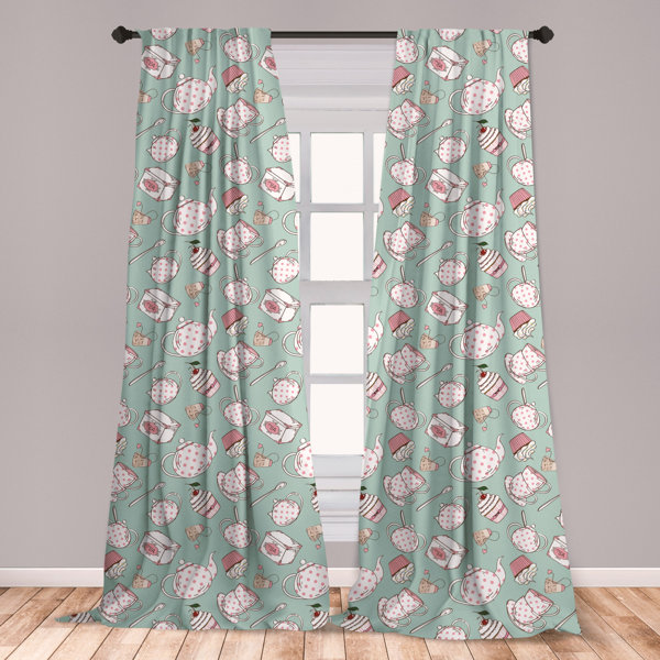 East Urban Home Tea Party Polka Dot Room Darkening Rod Pocket Curtain Panels Wayfair