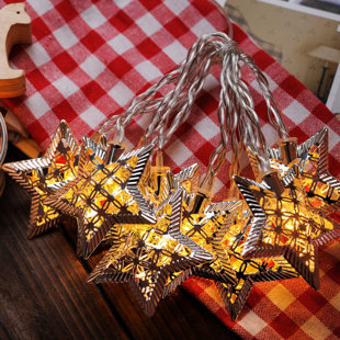 Best 10-Light 5.5 ft. Star String Lights By Festival Depot Outdoor Lighting 10-Light 5.5 ft. Star String Lights By Festival Depot Outdoor Lighting