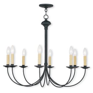 Eberhart 8-Light Metal Candle-Style Chandelier