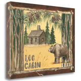 Log Cabin Wall Art Wayfair