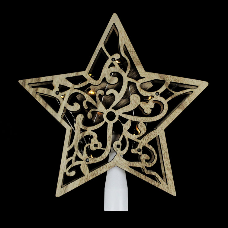 Northlight 10 Lighted Battery Operated Wooden Star Christmas Tree Topper Clear Lights Reviews Wayfair Northlight 10 Lighted Battery Operated Wooden Star Christmas Tree Topper Clear Lights Reviews Wayfair