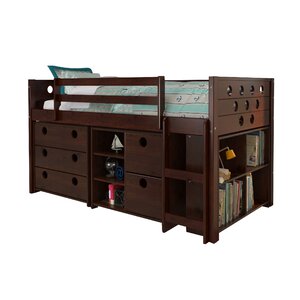 Circles Twin Loft Bed with Storage