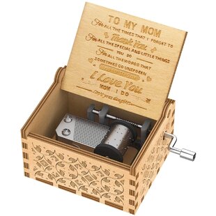 Proverbs 31 Woman Leaves Wood Finish Jewelry Music Box Plays You are My Sunshine