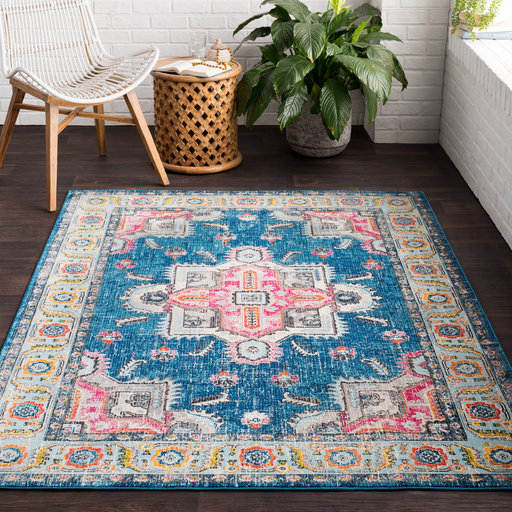 Bright Fl Area Rugs Rug Ideas Bungalow Rose Tillamook Sky Blue Bright Pink Area Rug Reviews
