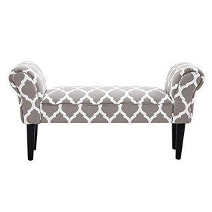 Go to store & view more images Red Barrel Studio Busby Vanity Arm Upholstered Bench