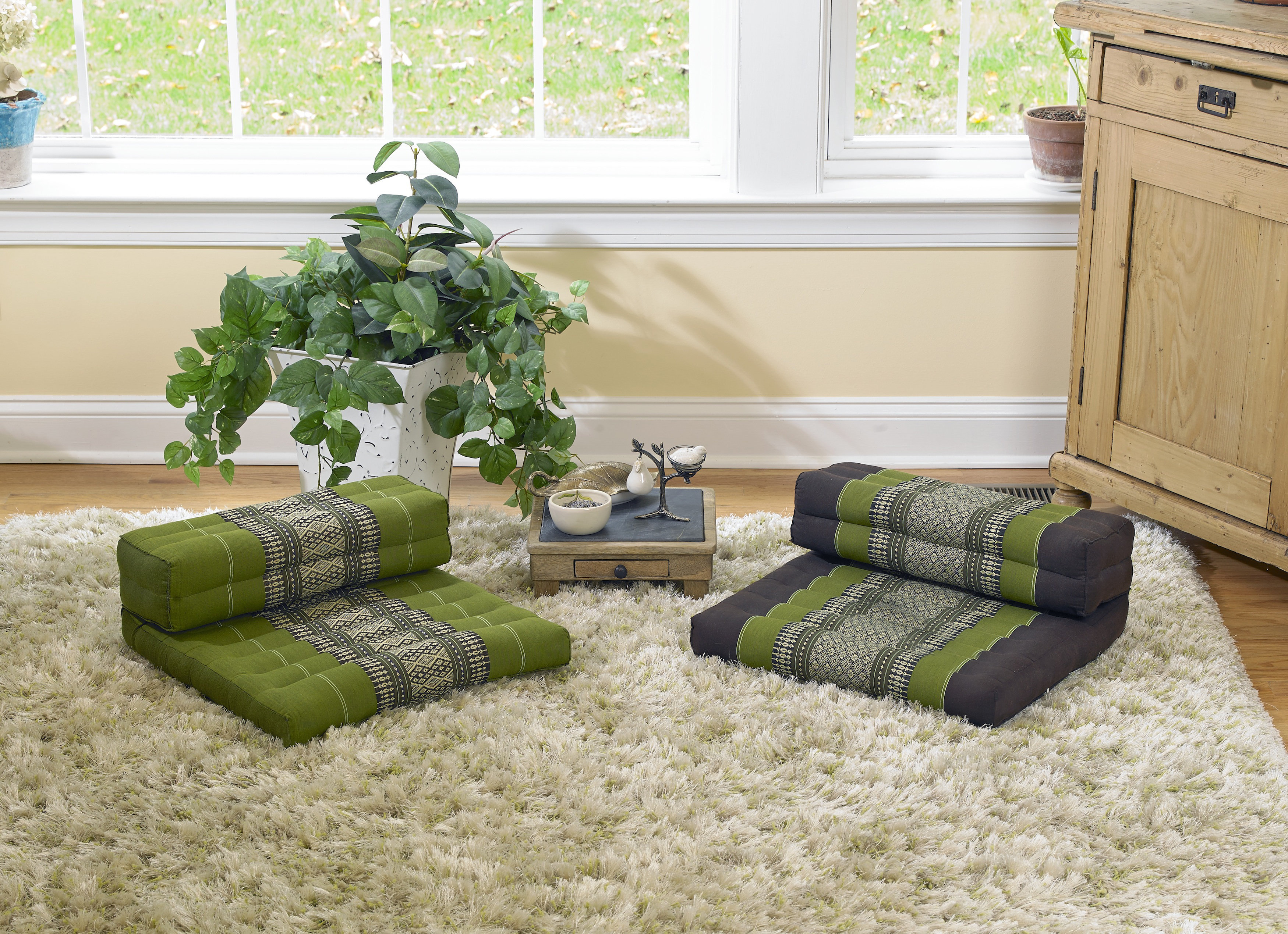 World Menagerie Divya Aztec Cotton Floor Pillow Wayfair
