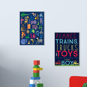 Planes, Trains, Trucks and Toys Canvas Wall Art