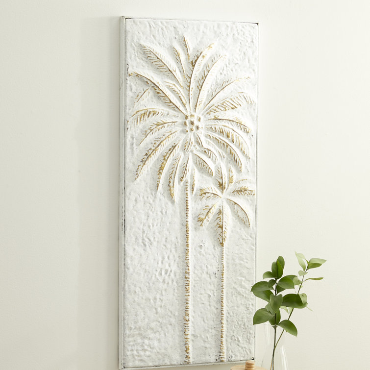 Bay Isle Home Coastal Palm Tree Metal Wall Decor Reviews Wayfair