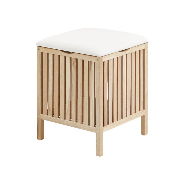 House Of Hampton Badezimmerhocker Maegan Aus Holz Bewertungen Wayfair De