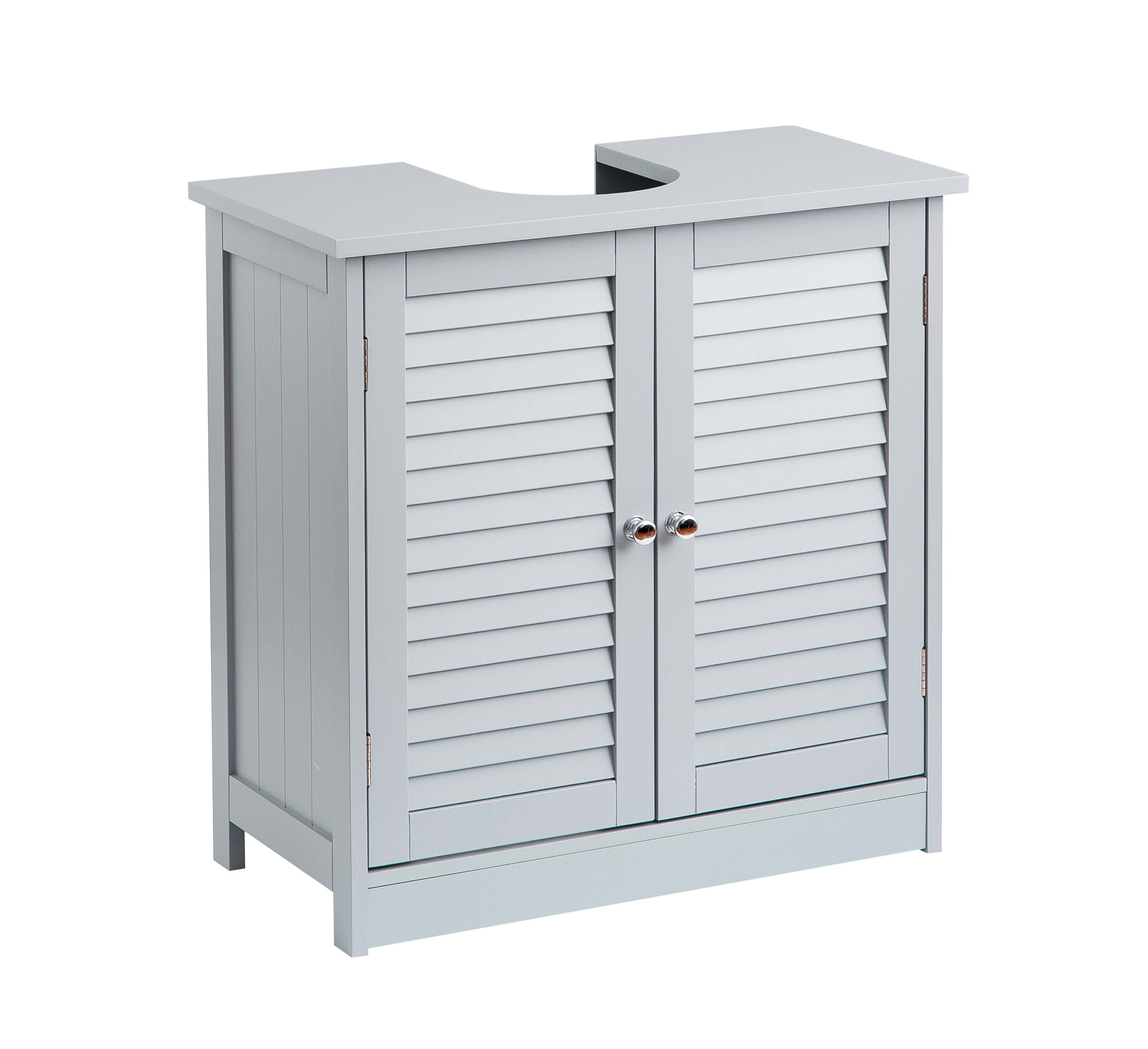 Shutter Style Floor Standing Storage Unit Vonhaus Large Bathroom Cabinet Modern Grey Bedroom Or Bathroom Furniture Solid Wood Top Split Design With 4 Drawers Shelf Cupboard Floor Cabinets