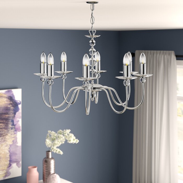 Maeva 8 Light Candle Style Chandelier