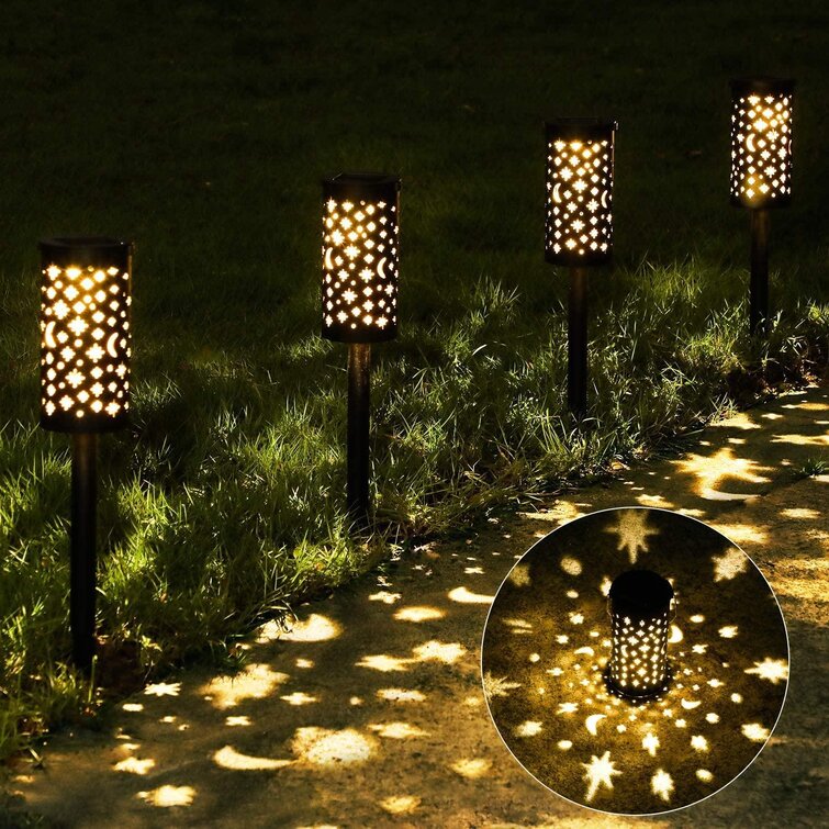Solar Power Garden Path Light LED Solar Lighting Pathway Wall Lights Lamp